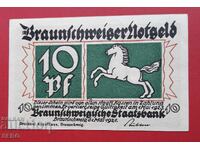 Банкнота-Германия-Брауншвайг-10 пфенига 1921