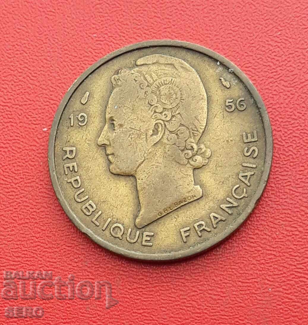 Africa Occidentală Franceză - 25 franci 1956 cu preț € 2.01 | 3.93 BGN