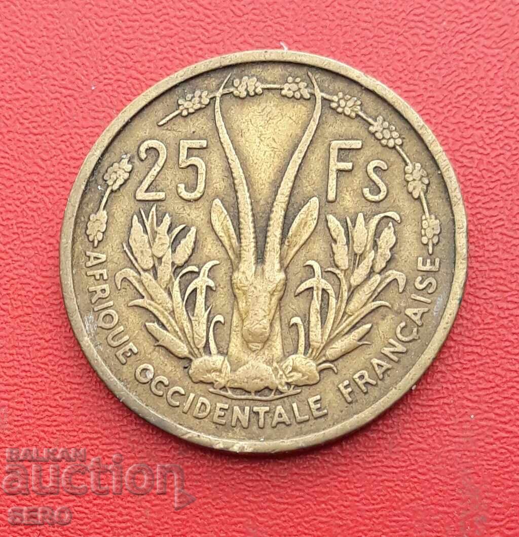 Africa Occidentală Franceză - 25 franci 1956