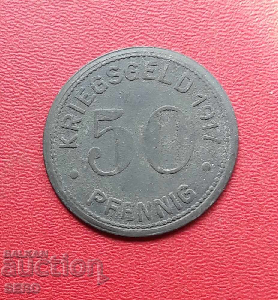 Germania-S.Rhine-Westfalia-Toamna-50 Pfennig 1917