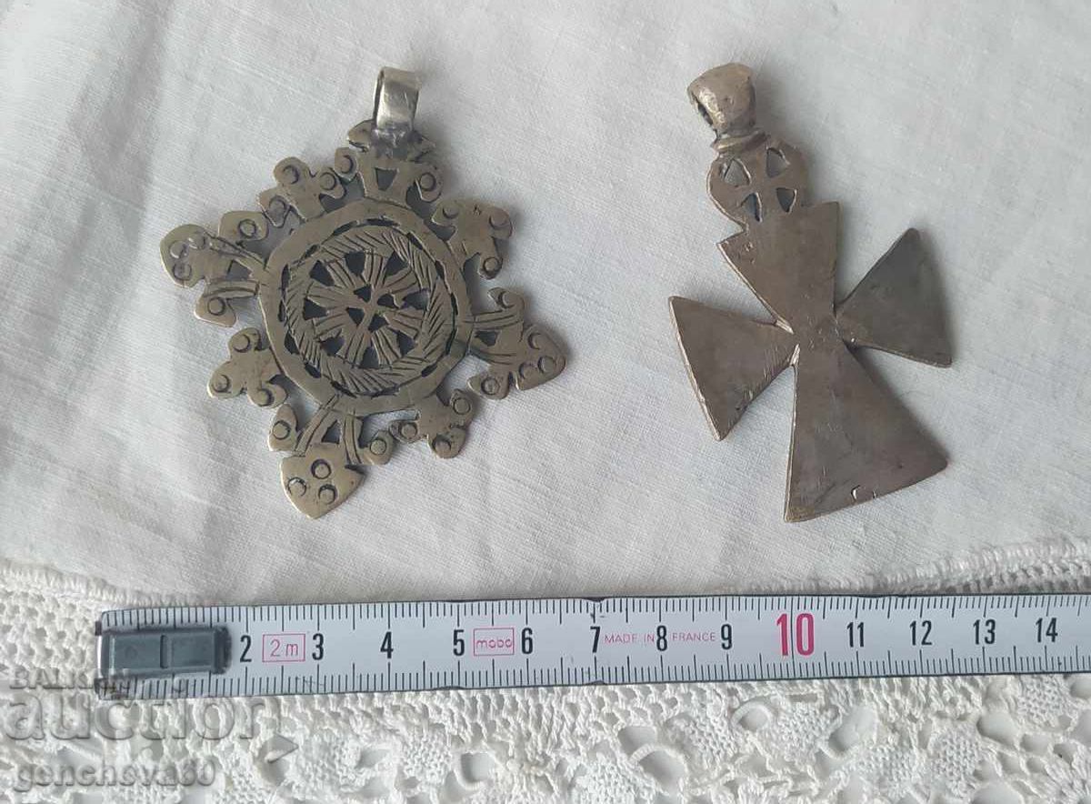 Old large white metal crosses with price € 30.00 | 58.68 BGN Old large white metal crosses with price € 30.00 | 58.68 BGN