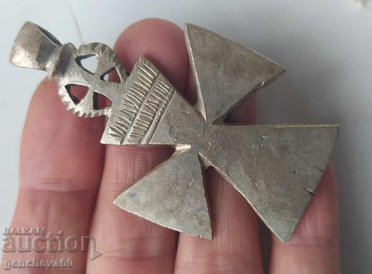 Old large white metal crosses - 5 Old large white metal crosses - 5