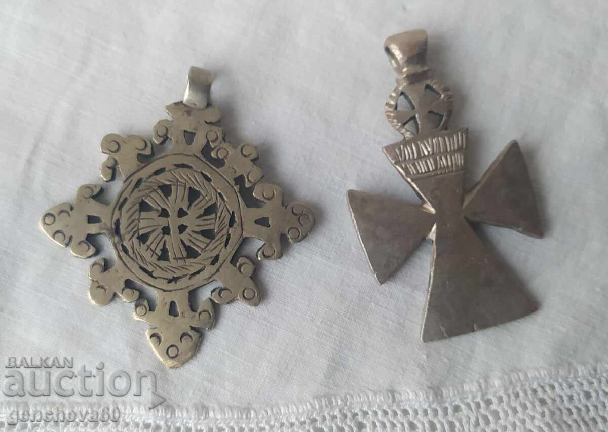 Old large white metal crosses - 7 Old large white metal crosses - 7