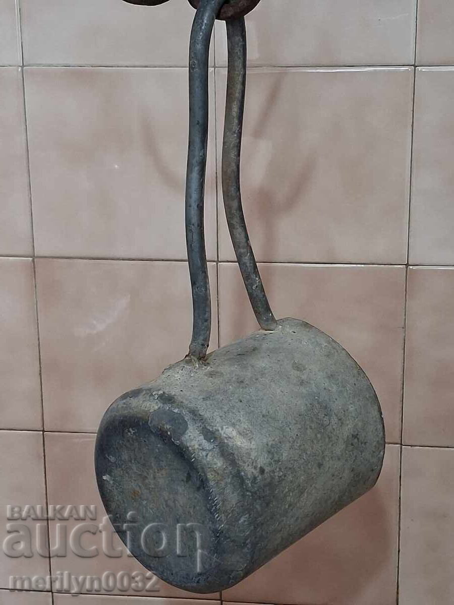 Μεταλλικό κύπελλο με λαβή κανάτα κανάτι σκεύος - 6