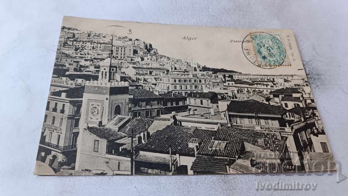 Ταχυδρομική κάρτα Alger Panorama 1905