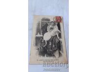 Postcard Algerie Mauresque Versant son Kaoua 1904