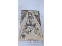 Postcard Femme des Oulet - Nails 1905