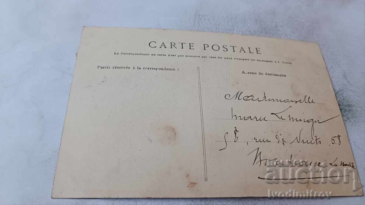 Postcard Quimper La Rue Saint-Mathieu 1907 with price € 23.00 | 44.98 BGN