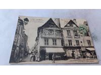 Postcard Quimper La Rue Saint-Mathieu 1907