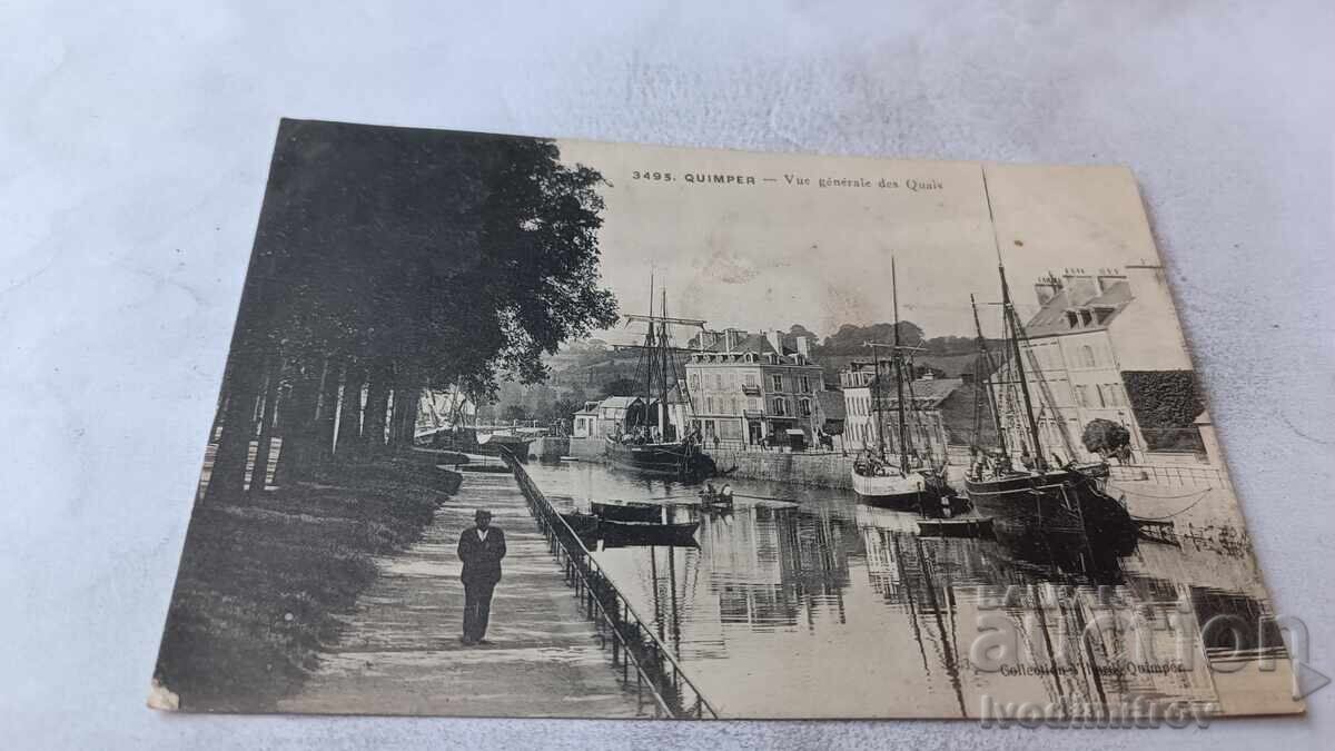 Καρτ ποστάλ Quimper Vue Generale des Quais