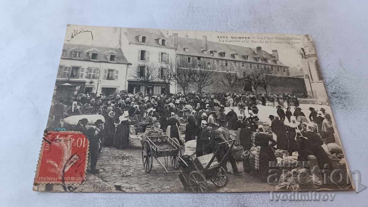 P K Quimper Cazarma și Piața de cartofi 1907