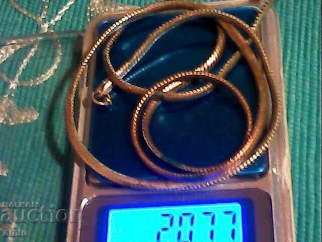 Delivery of Old silver pocket watch chain