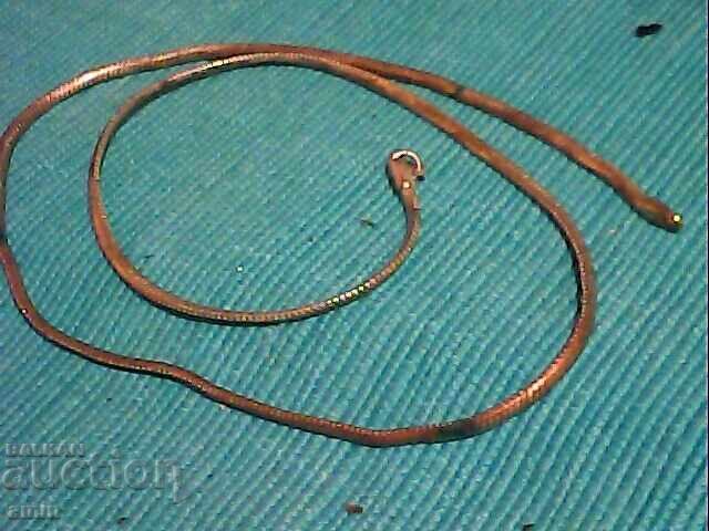 Old silver pocket watch chain