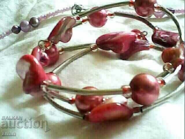 necklace is a bracelet of natural pearls is gray with price € 7.00 | 13.69 BGN