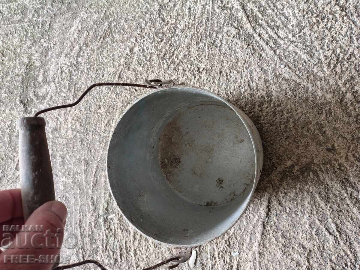 Old aluminum milk pot with price € 2.99 | 5.85 BGN