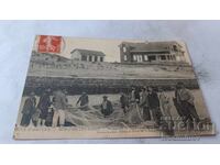 Postcard Cote D'Argent Preparatif de Depart Pour