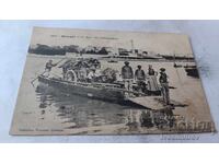 Carte poștală Benodet Le Bac Un Debarquement 1907