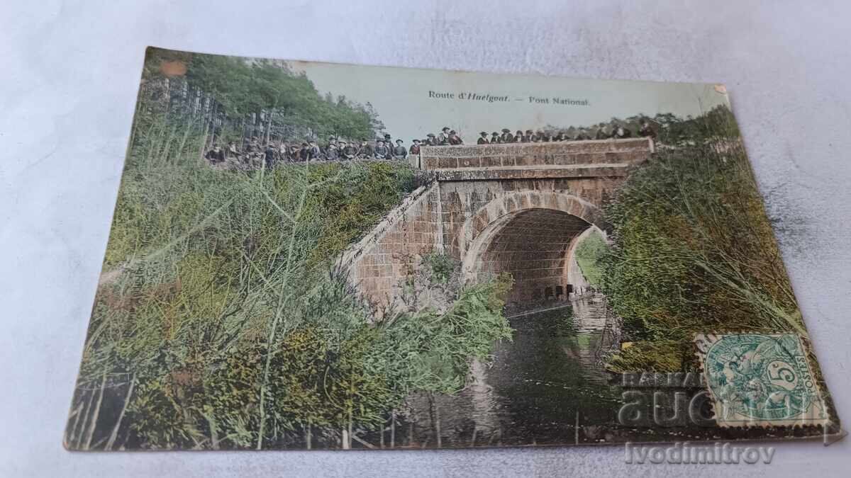 Ταχυδρομικό δελτάριο Route d'Huelgoat Pont National 1906