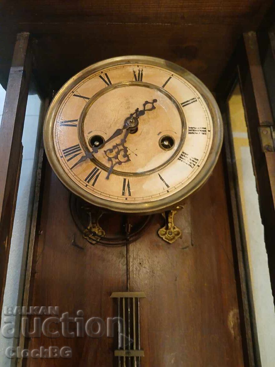 Delivery of Rare German wall clock with a horse – Gründerzeit 1880
