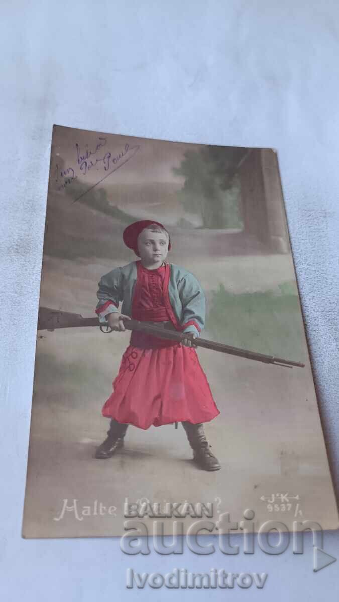 Carte poștală Malte ! Qui Vive ? 1915