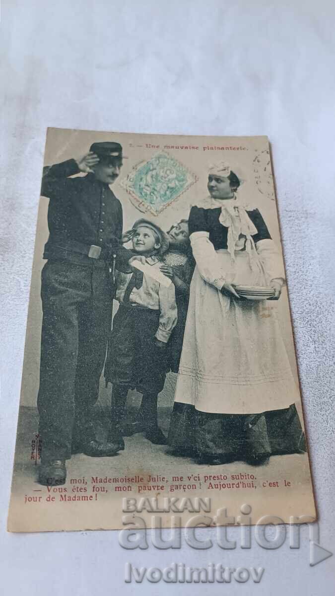 Postcard Une Mauvaise Plaisanterie