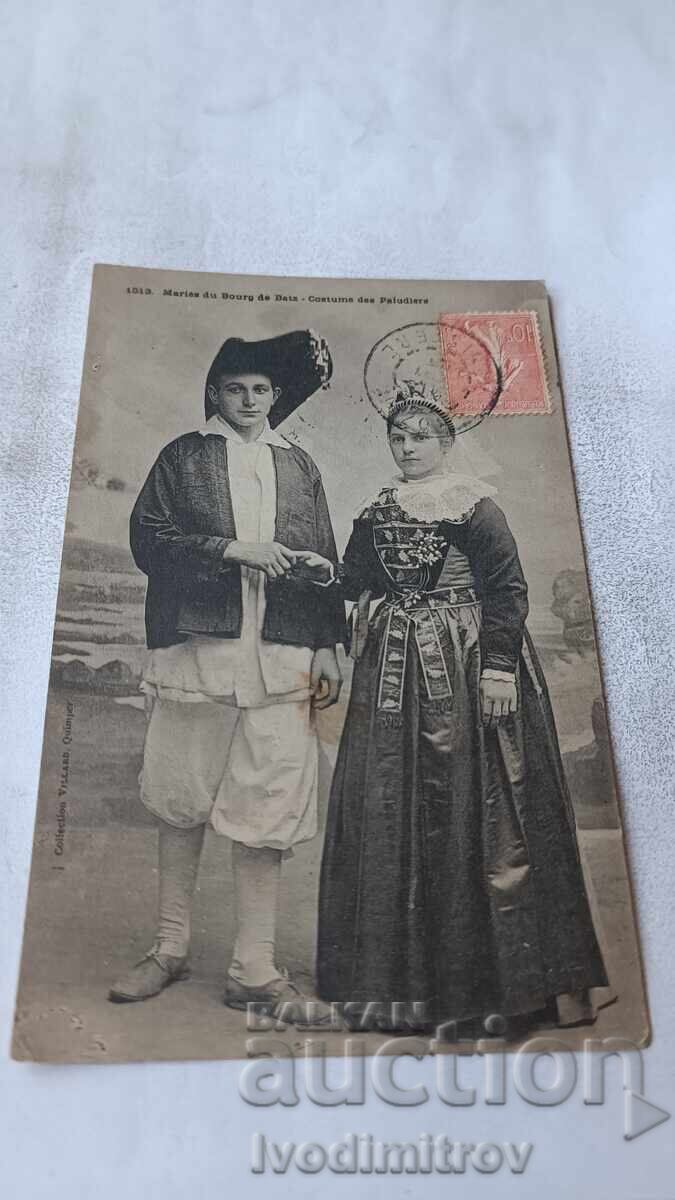 Пощенска картичка Maries du Bourg de Bats 1905