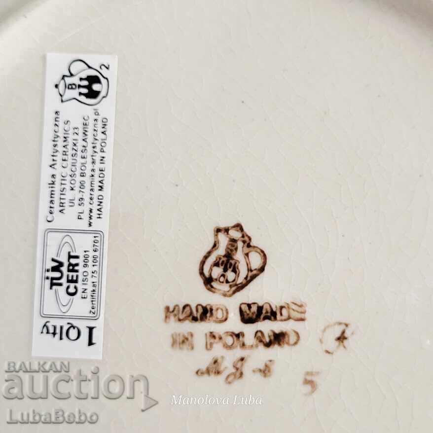 Πολωνικός κεραμικός θόλος για τυρί (cheese lady) - 7