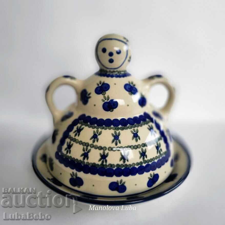 Πολωνικός κεραμικός θόλος για τυρί (cheese lady)