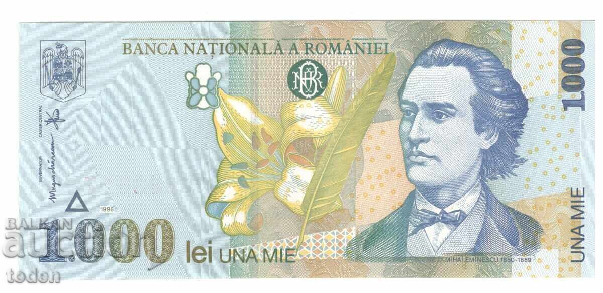 *Romania-1 000 Lei-1998-P# 106a.2-Paper