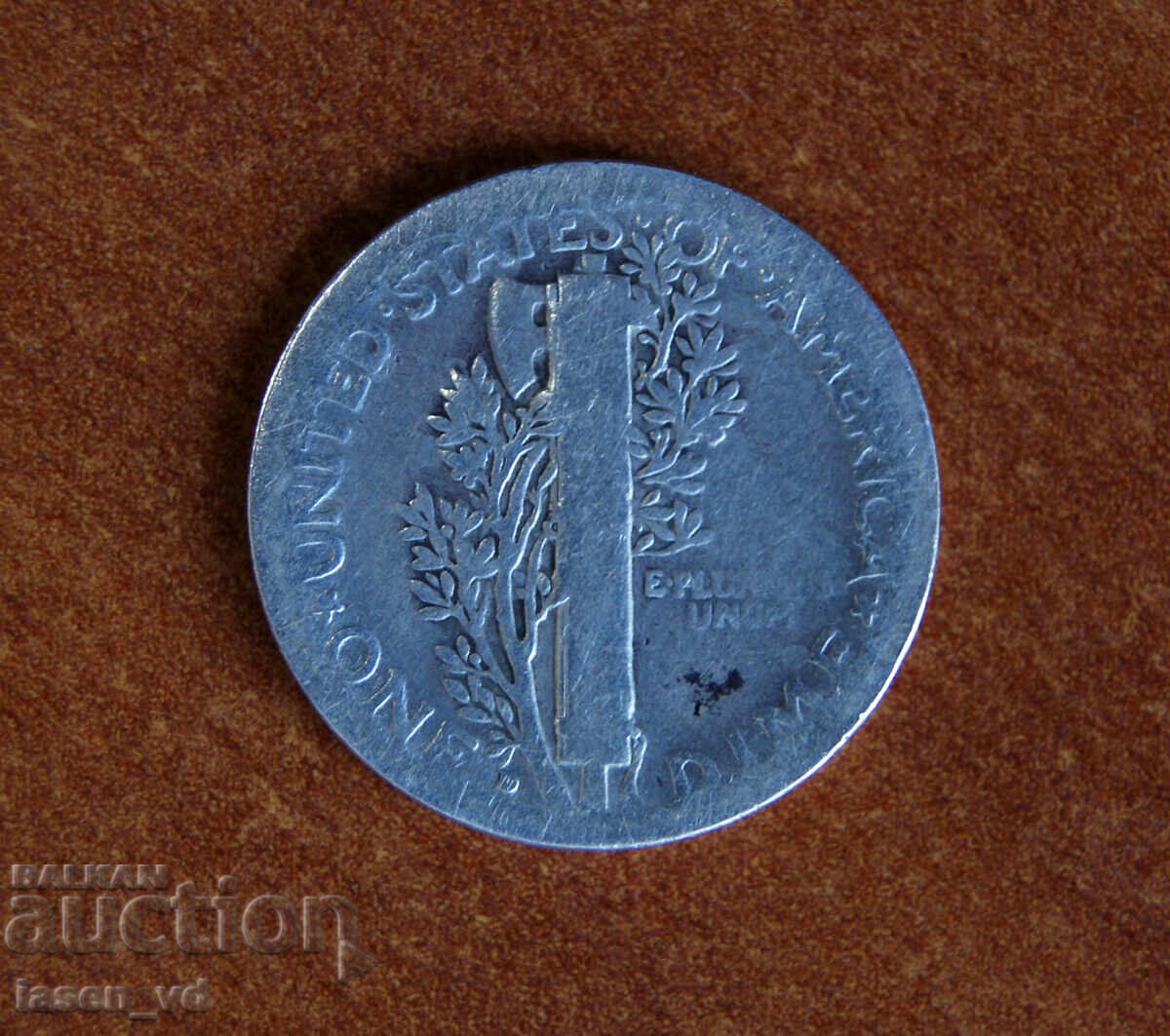 Mercury Dime, 1928, silver, USA