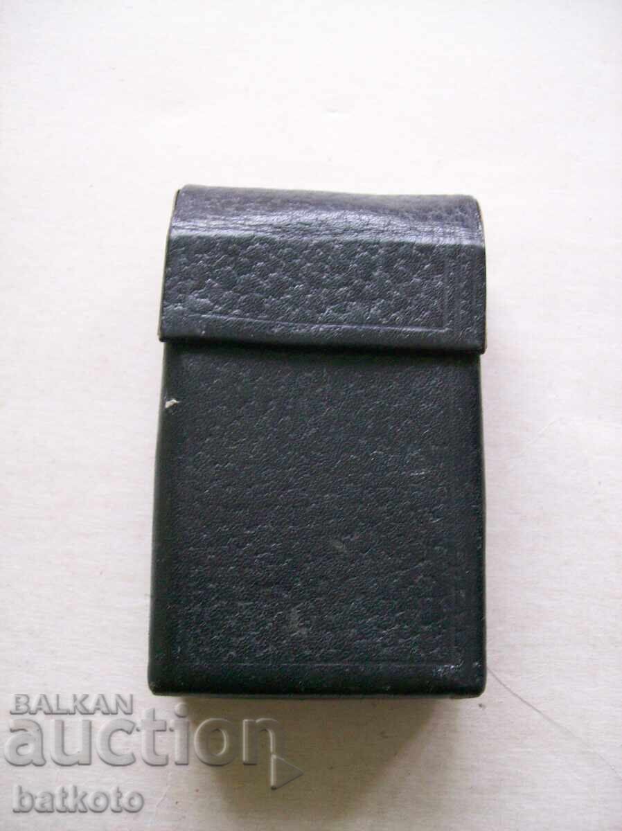 Leather cigarette case from the socialist era