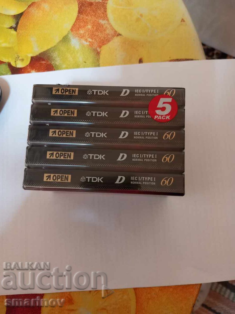 Доставка на Аудио касети TDK 5 бр.