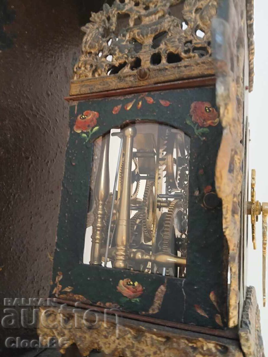 Auction Antique Dutch Frisian Stoel Clock 1890 Auction Antique Dutch Frisian Stoel Clock 1890