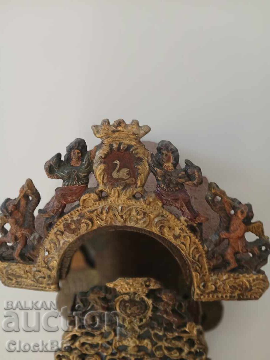Antique Dutch Frisian Stoel Clock 1890 - 6 Antique Dutch Frisian Stoel Clock 1890 - 6