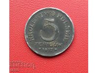 Γερμανία/για την Πολωνία/-5 πφένιγκ 1917 F-Στουτγκάρδη