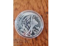 Monedă de argint 1000 leva 1996