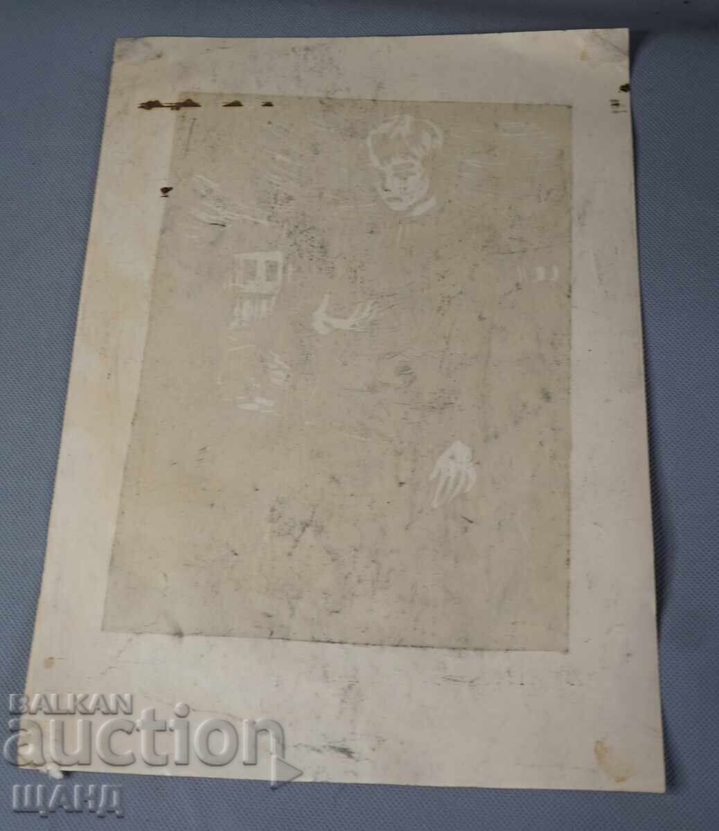 Desen vechi de maestru, litografie, grafică, portret cu preț € 5.53 | 10.82 BGN