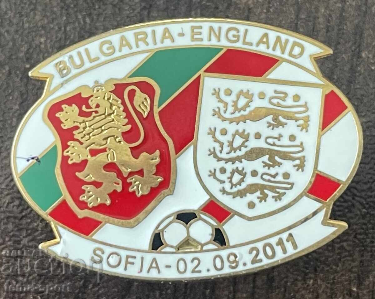 1974 Bulgaria insignă meci de fotbal Bulgaria Anglia Sofia 2011