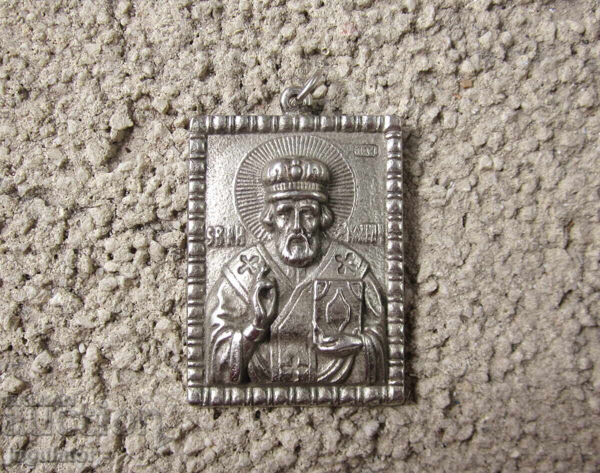 Свети Николай Чудотворец Българска малка икона и висулка с цена € 30.00 | 58.68 лв.