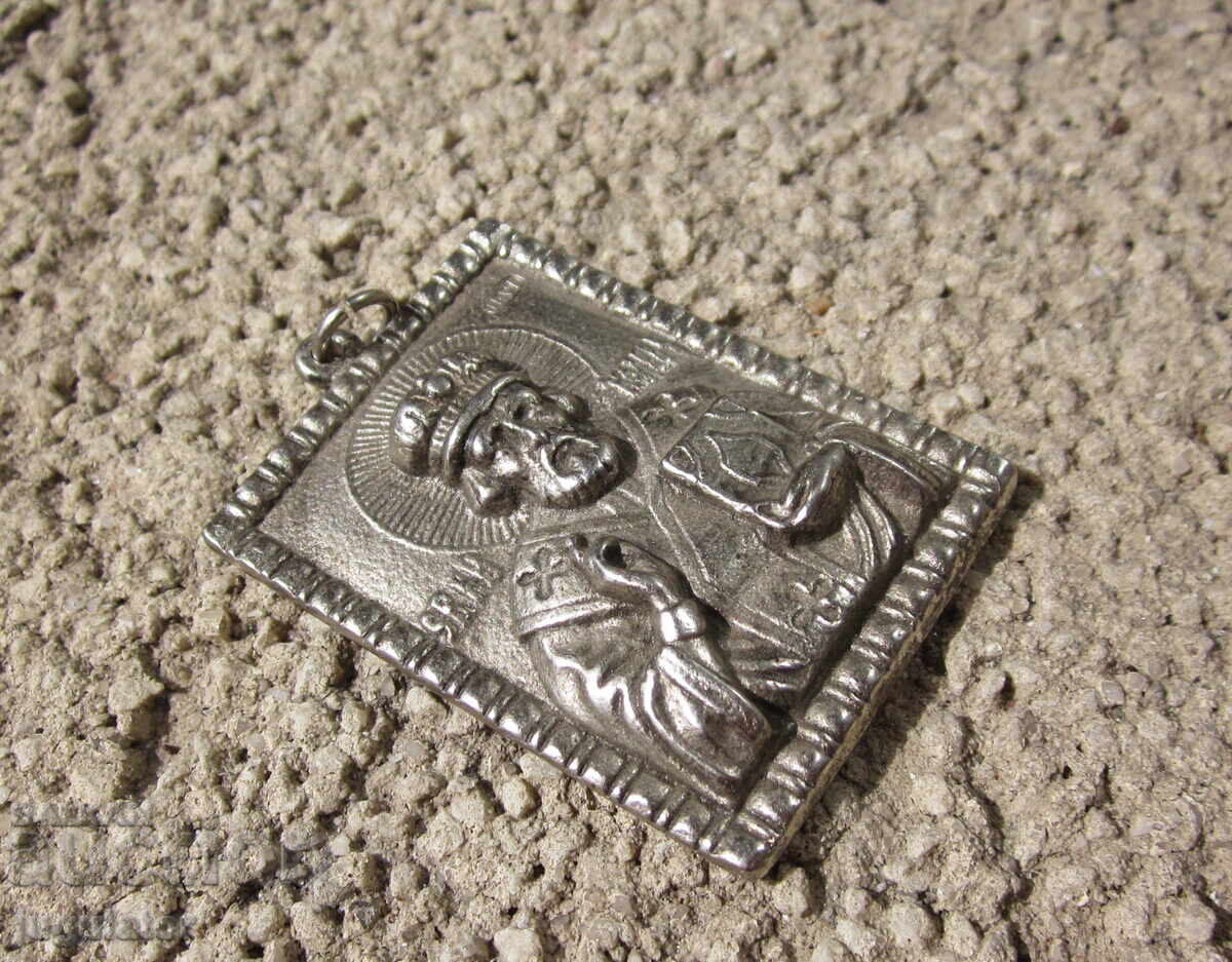 Доставка на Свети Николай Чудотворец Българска малка икона и висулка