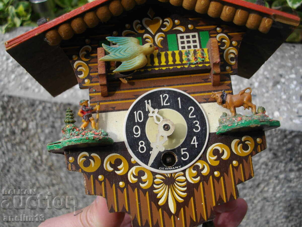 Delivery of OLD SMALL BLACK FOREST TYROLEAN WALL CLOCK