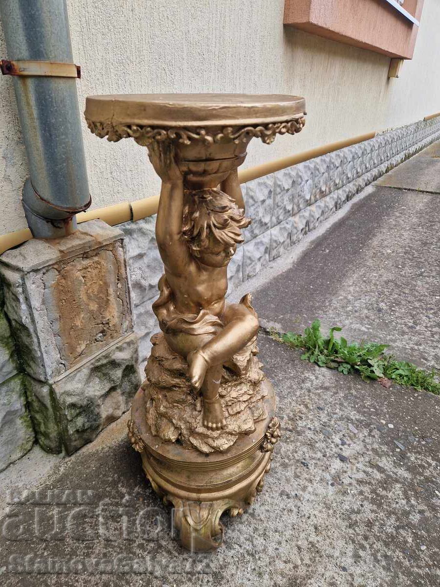 Auction  Beautiful antique Italian column pedestal