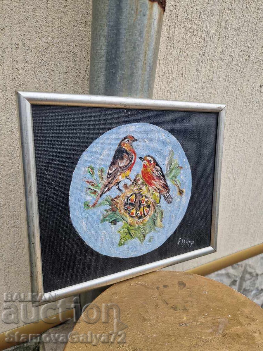 Παράδοση Εξαιρετικός αντικέ πίνακας ζωγραφικής με λάδι σε ινοσανίδα