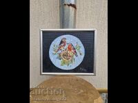 Pictură de autor antică superbă, ulei pe placaj