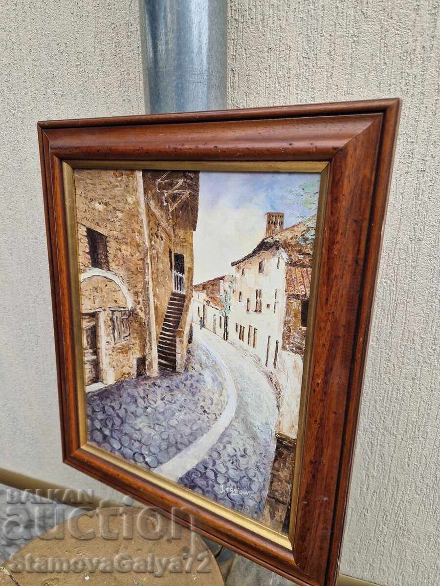 Superb master original oil painting on canvas - 5