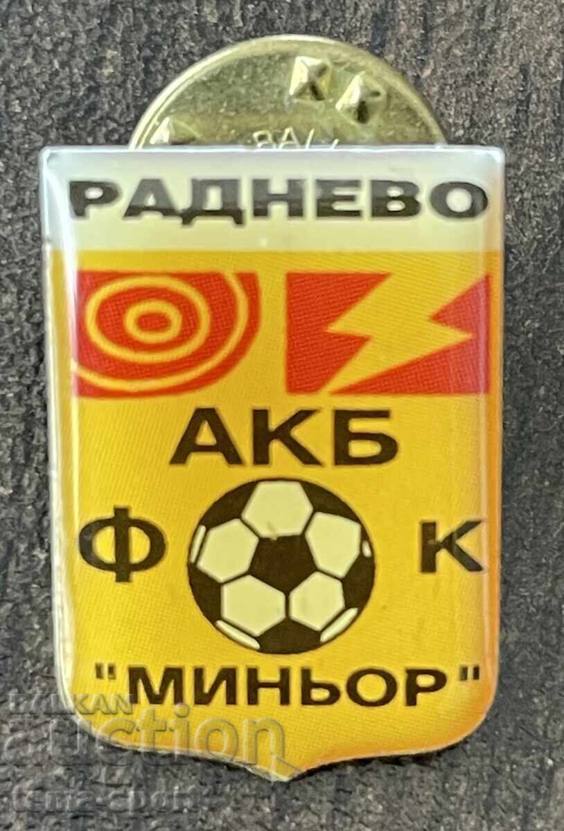 2000 България знак футболен клуб ФК АКБ Миньор Раднево