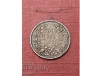 50 stotinki 1913 Silver