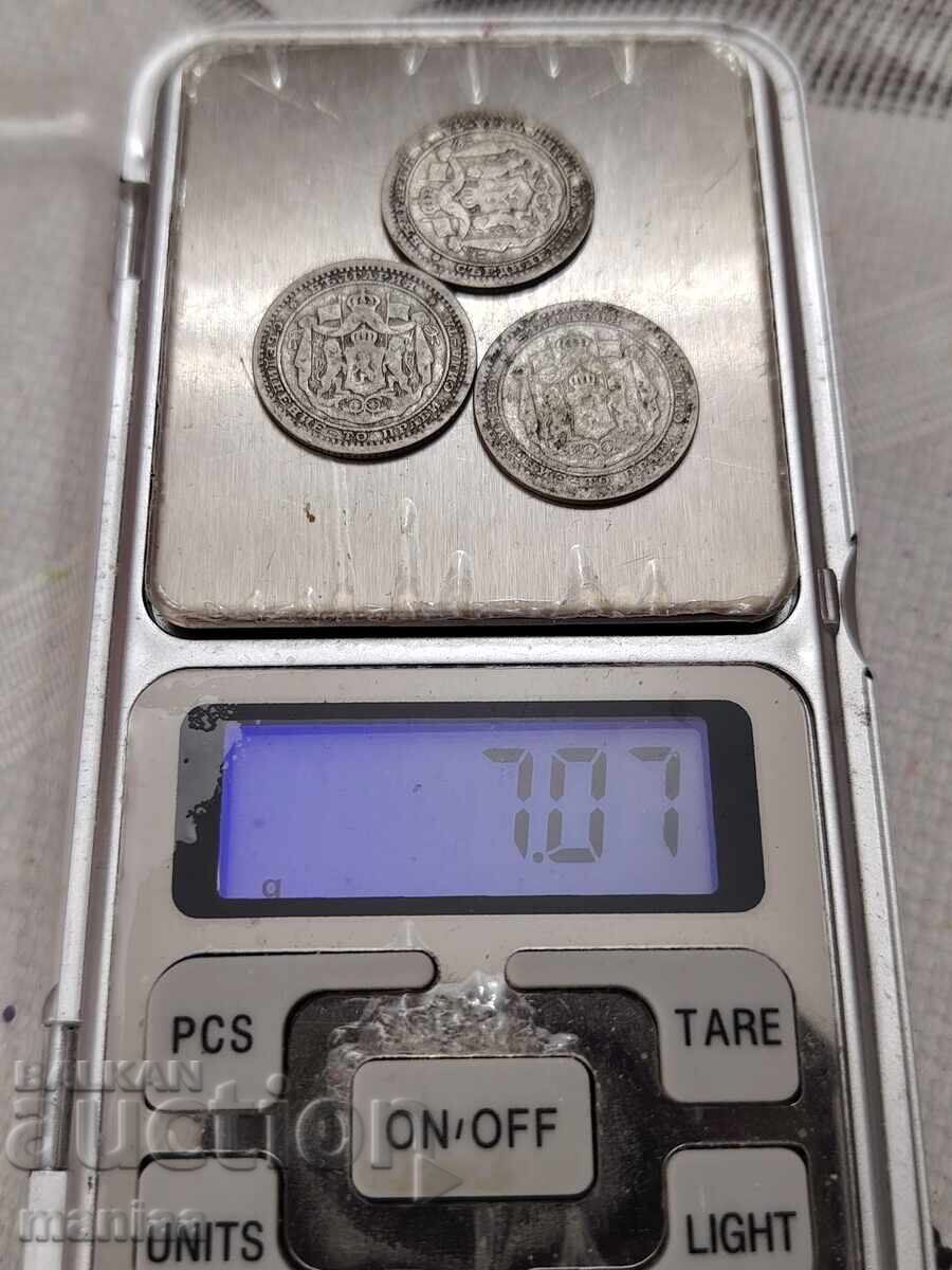 Lot de monede de argint de 50 stotinki - 5