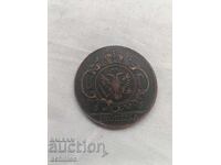 Руска медна монета  1копейка 1755