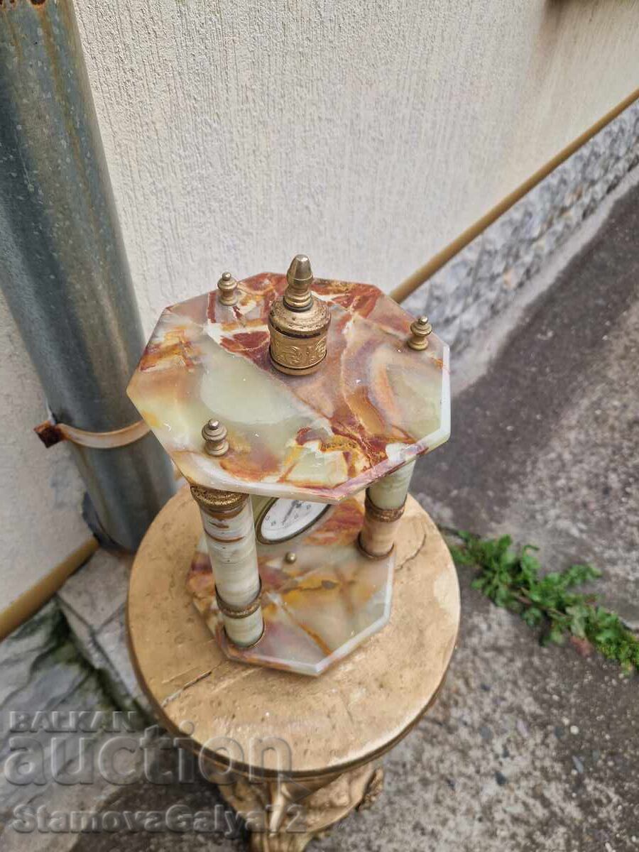 Уникален антикварен немски каминен часовник RUHLA - 5